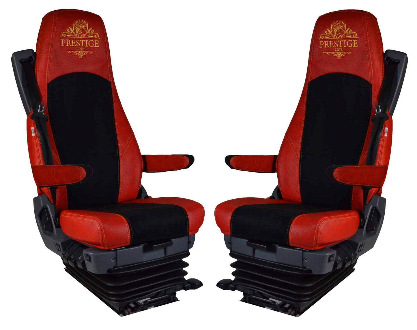 Pokrowce na fotele PRESTIGE-LINE SCANIA seria R od 2013, seria S od 2017 (konfiguracja C) CZERWONY SABA