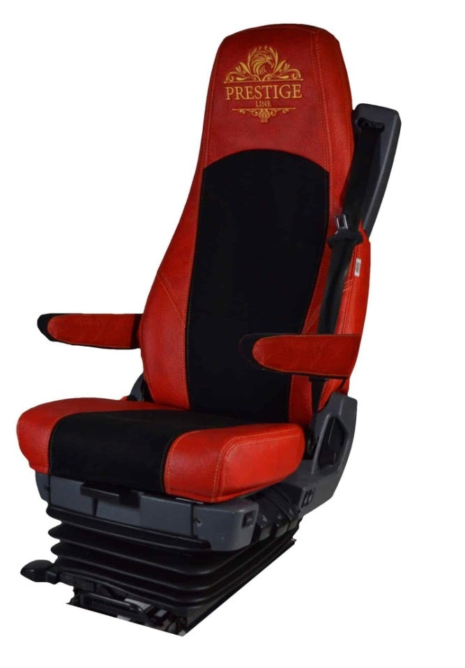 Pokrowiec na fotel kierowcy PRESTIGE-LINE SCANIA seria R od 2013-2025, seria S od 2017-2025 (konfiguracja A) CZERWONY OUTLET SABA