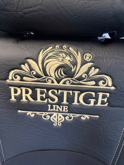 Pokrowce na fotele PRESTIGE-LINE SCANIA seria R od 2013-2025, seria S od 2017-2025 (konfiguracja B) CZARNY OUTLET SABA