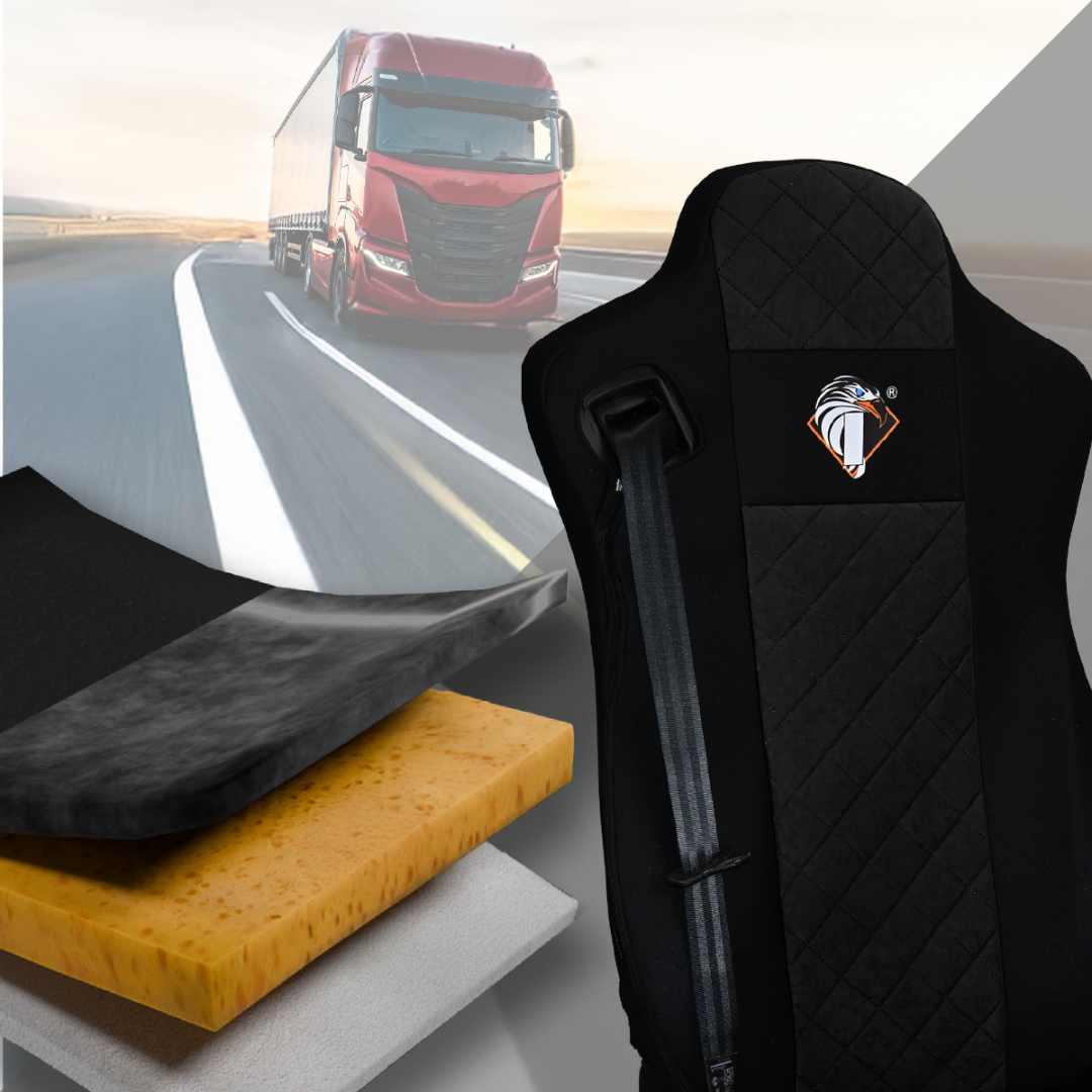 Pokrowce na fotele IVECO S-WAY od 2019 CZARNY SABA