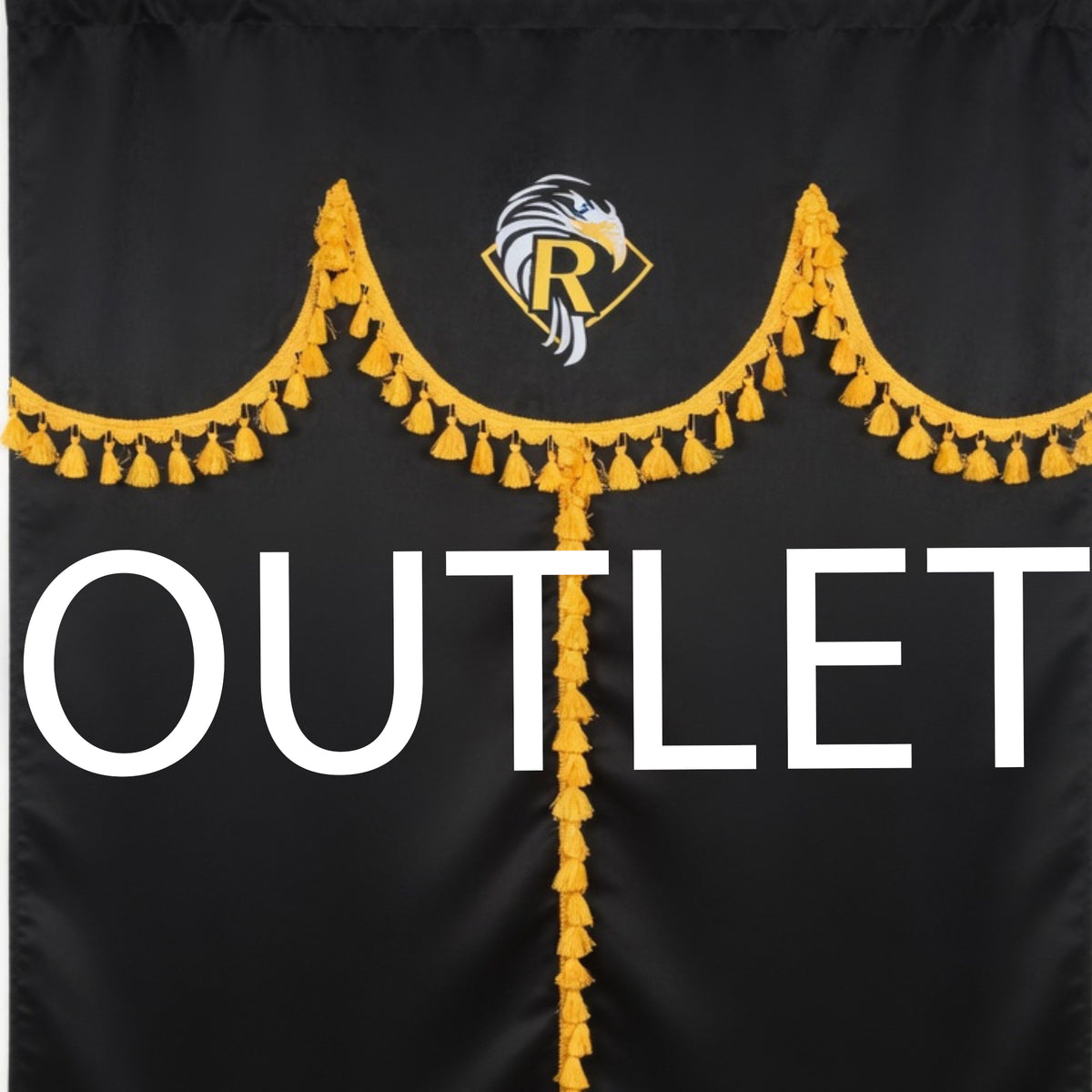 Zasłony do RENAULT (okna przednie) STANDARD RENAULT czarno żółte OUTLET SABA