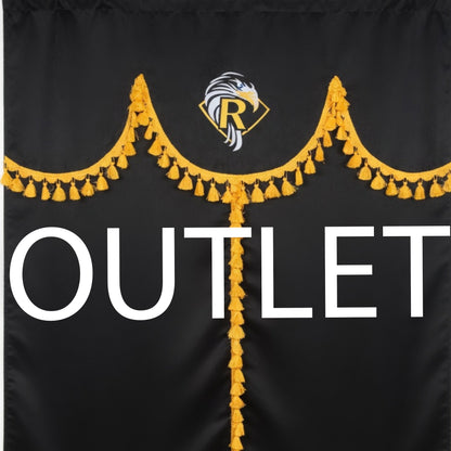 Zasłony do RENAULT (okna przednie) STANDARD RENAULT czarno żółte OUTLET SABA