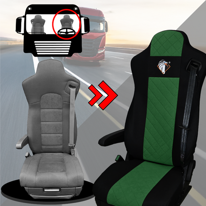 Pokrowce na fotele IVECO S-WAY od 2019 ZIELONY SABA