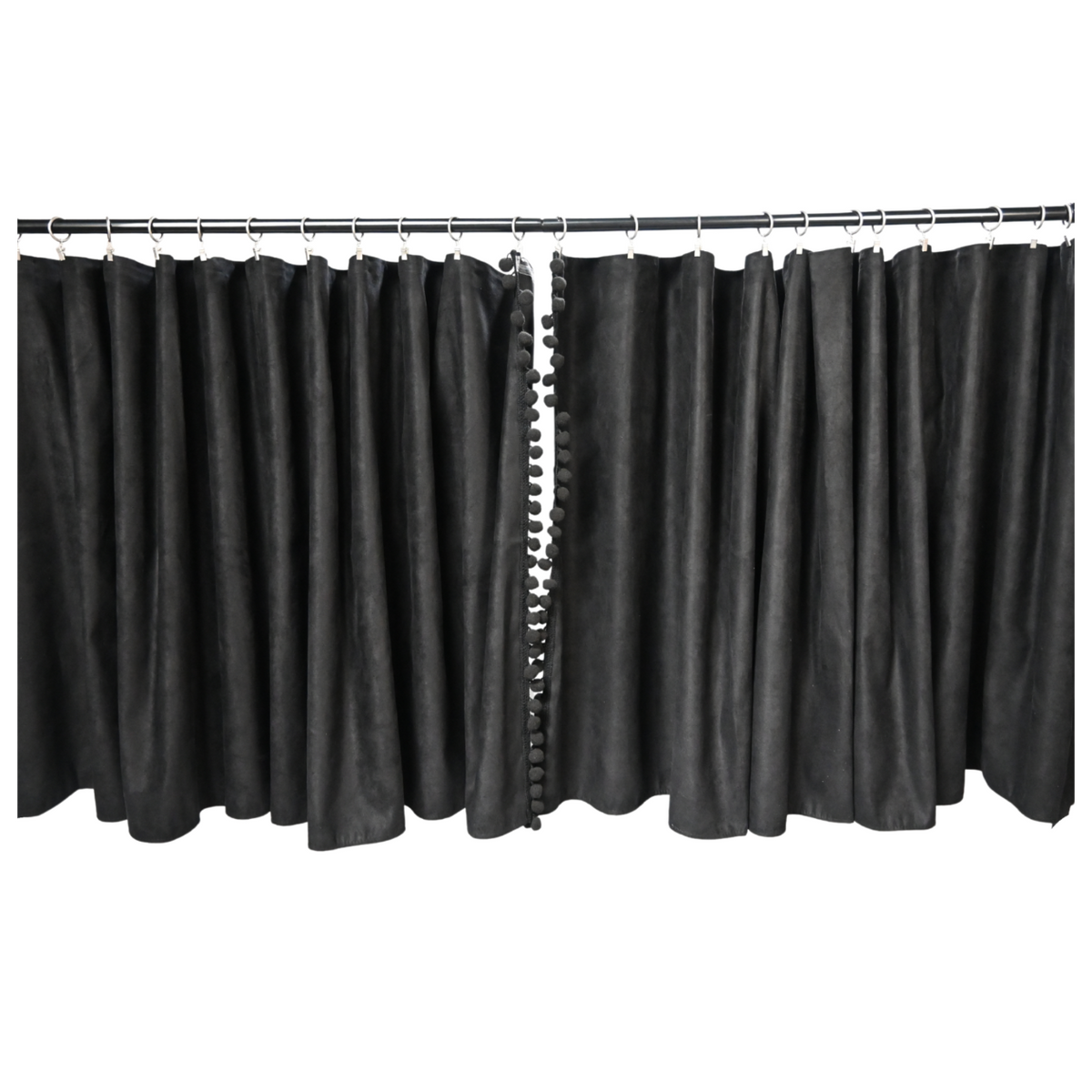 Zasłony do DAF (okna przednie + sypialnia)  STANDARD DAF KOMPLET czarny OUTLET SABA