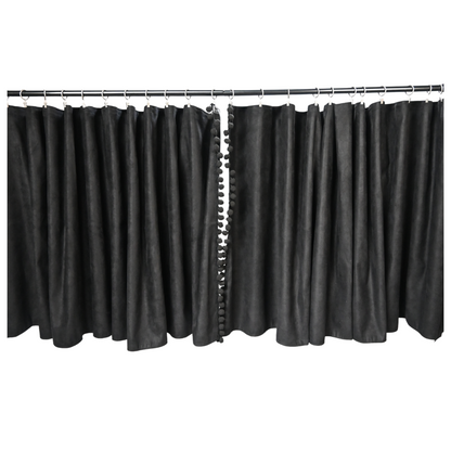 Zasłony do DAF (okna przednie + sypialnia)  STANDARD DAF KOMPLET czarny OUTLET SABA