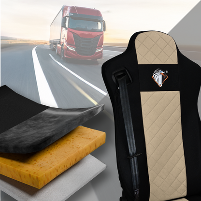 Pokrowce na fotele IVECO S-WAY od 2019 BEŻ SABA