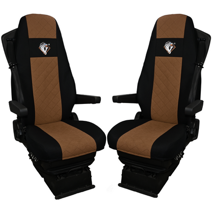 Pokrowce na fotele VOLVO FH 4, FH5 od 2021, AERO od 2024 UNIVERSAL BRĄZ SABA