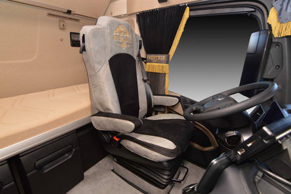 Obicia podstaw foteli/cokoły PRESTIGE-LINE MERCEDES ACTROS MP4 od 2011, MP5 od 2019 fotel pasażera nieamortyzowany SZARY SABA