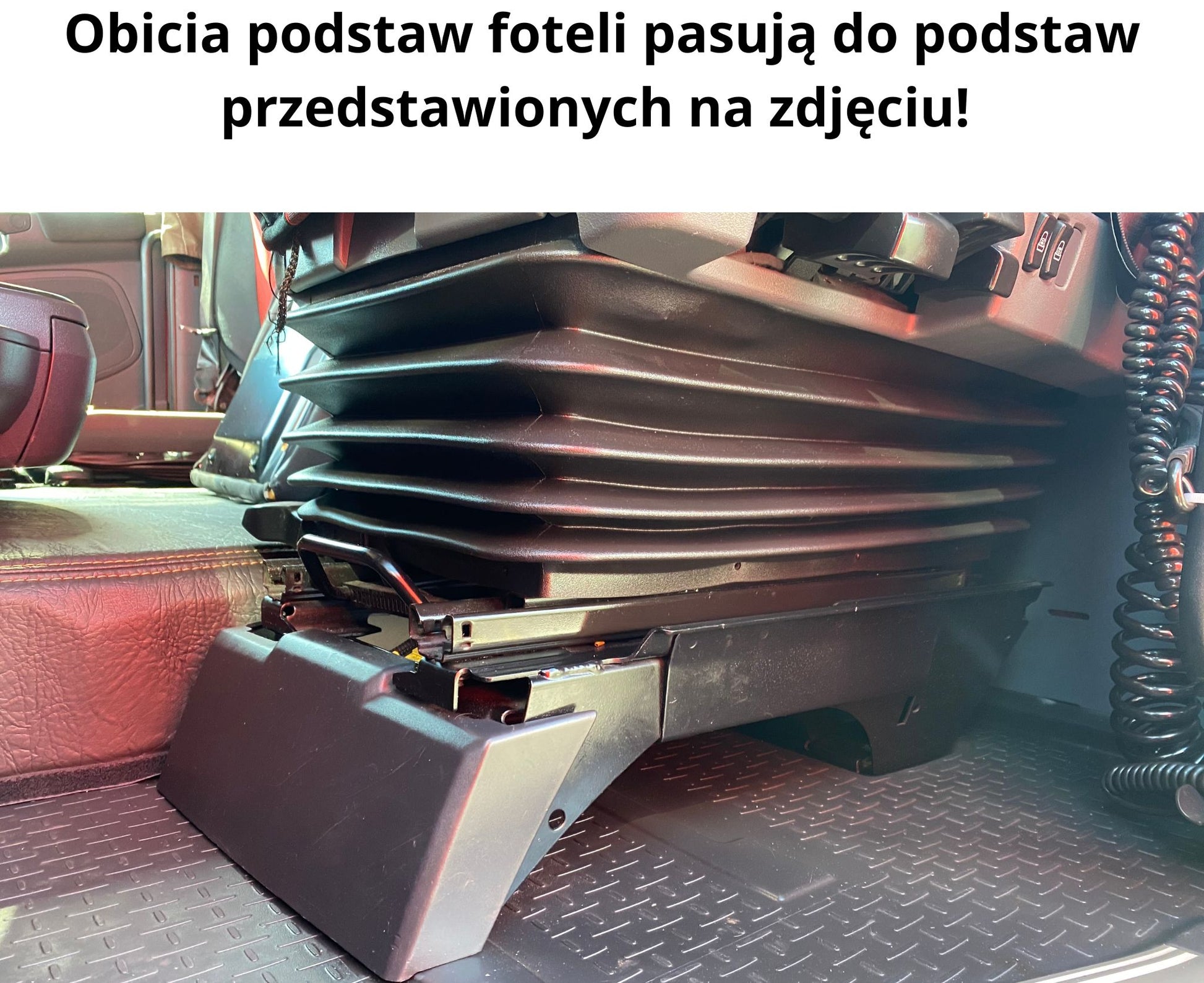 Obicia podstaw foteli/cokoły PRESTIGE-LINE SCANIA seria R od 2013-2017 fotel pasażera nieamortyzowany BRĄZ SABA