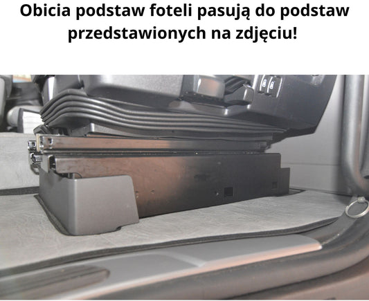 Obicia podstaw foteli/cokoły PRESTIGE-LINE SCANIA seria R,S od 2017 fotel pasażera nieamortyzowany SZARY SABA