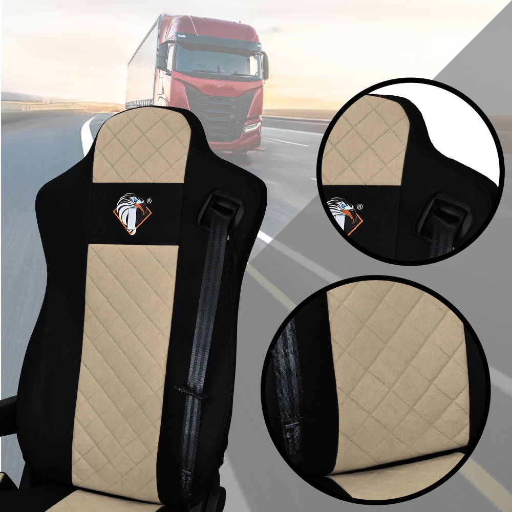 Pokrowce na fotele IVECO S-WAY od 2019 BEŻ SABA