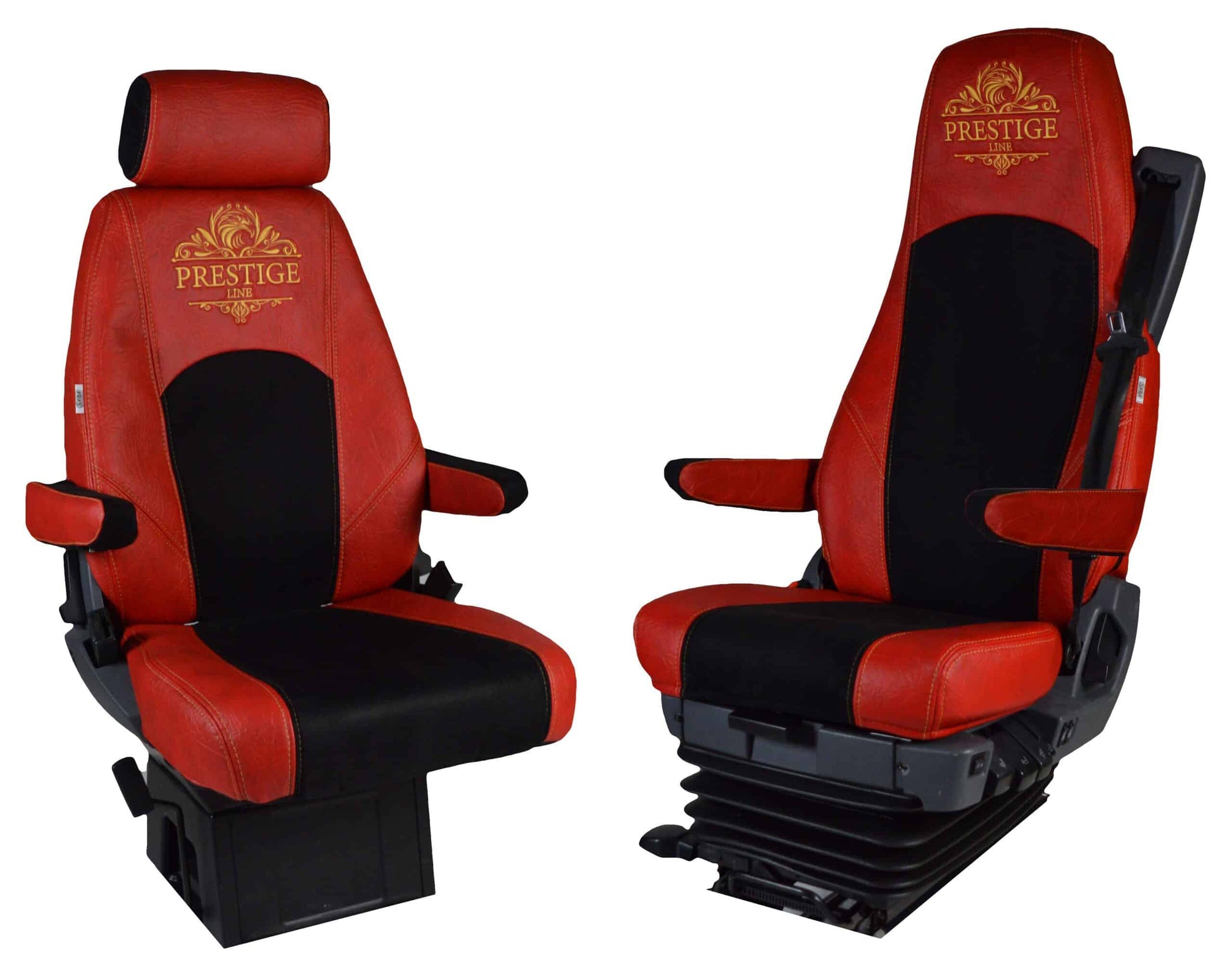 Pokrowce na fotele PRESTIGE-LINE SCANIA seria R od 2013, seria S od 2017 (konfiguracja A) CZERWONY SABA