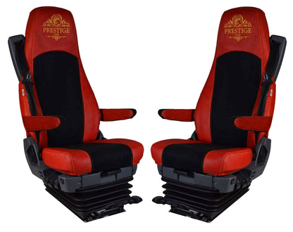 Pokrowce na fotele PRESTIGE-LINE SCANIA seria R od 2013, seria S od 2017 (konfiguracja C) CZERWONY SABA