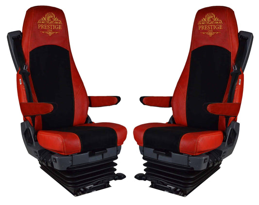 Pokrowce na fotele PRESTIGE-LINE SCANIA seria R od 2013, seria S od 2017 (konfiguracja C) CZERWONY SABA
