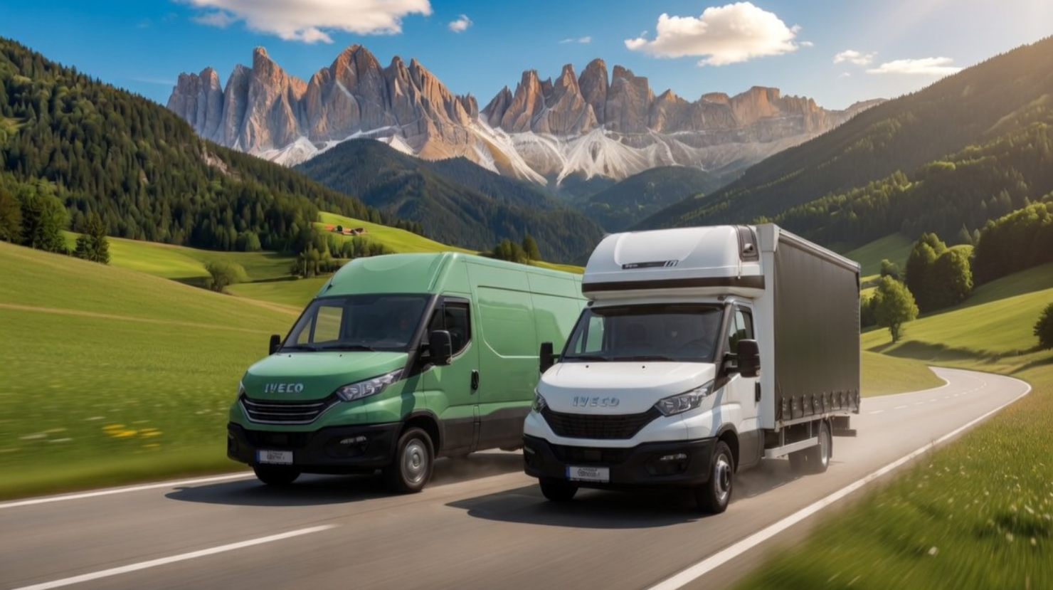 Pokrowce na siedzenia do Iveco Daily, Iveco Daily 35S, 50C, 70C – wysokiej jakości pokrowce samochodowe dedykowane do aut dostawczych i busów. Oferujemy pokrowce szyte na miarę z ekoskóry, weluru, alcantary oraz materiałów wodoodpornych, które doskonale chronią oryginalną tapicerkę przed zabrudzeniami, plamami, kurzem, zużyciem mechanicznym i codzienną intensywną eksploatacją w transporcie. Pokrowce do Iveco Daily VI generacji (2014-2026), Daily V (2006-2014) oraz starszych wersji na układy foteli 1+1, 1+2,