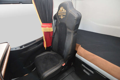 Pokrowce na fotele PRESTIGE-LINE Iveco S-WAY od 2019 2 pasy CZARNY SABA