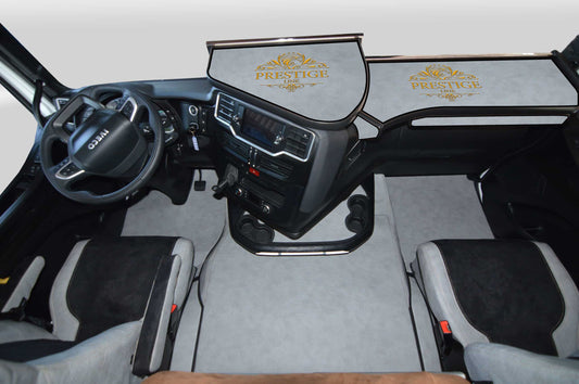 Pokrowce na fotele PRESTIGE-LINE Iveco S-WAY od 2019 2 pasy SZARY SABA