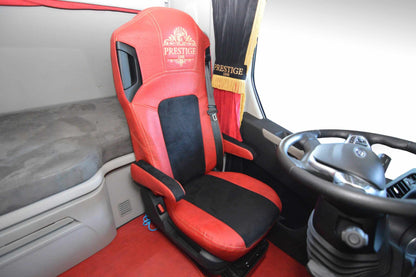 Pokrowce na fotele PRESTIGE-LINE Ford F-MAX od 2018 2 pasy CZERWONY SABA