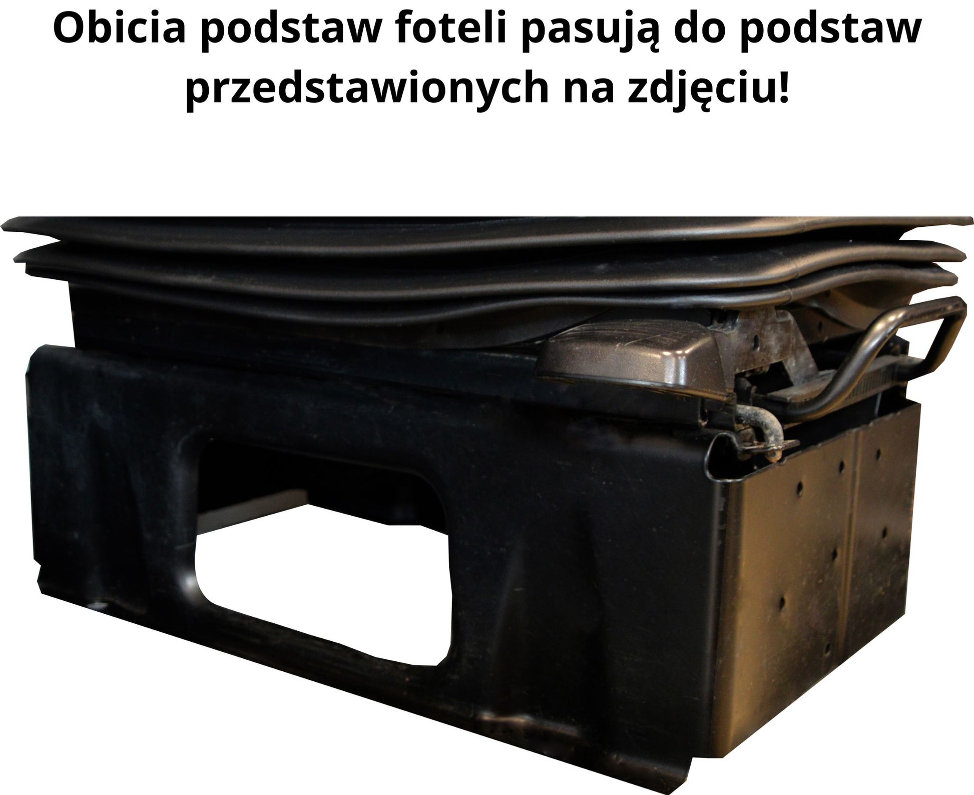 Obicia podstaw foteli/cokoły PRESTIGE-LINE SCANIA seria R od 2009-2013 fotel pasażera amortyzowany CZARNY SABA