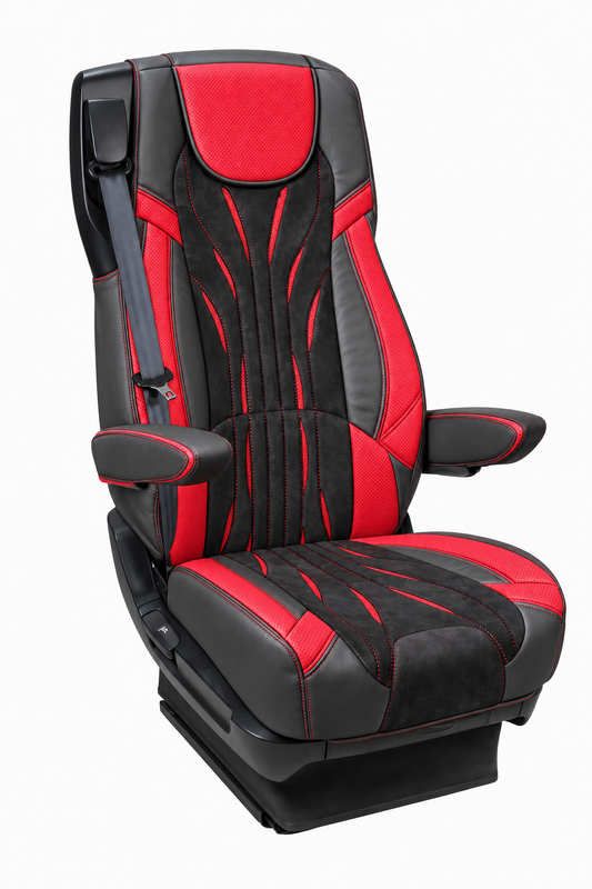Pokrowiec na fotel pasażera DAF 106 XF od 2013, CF od 2013-2021, XG, XG+ od 2022 fotele lotnicze 2 pasy OUTLET SABA