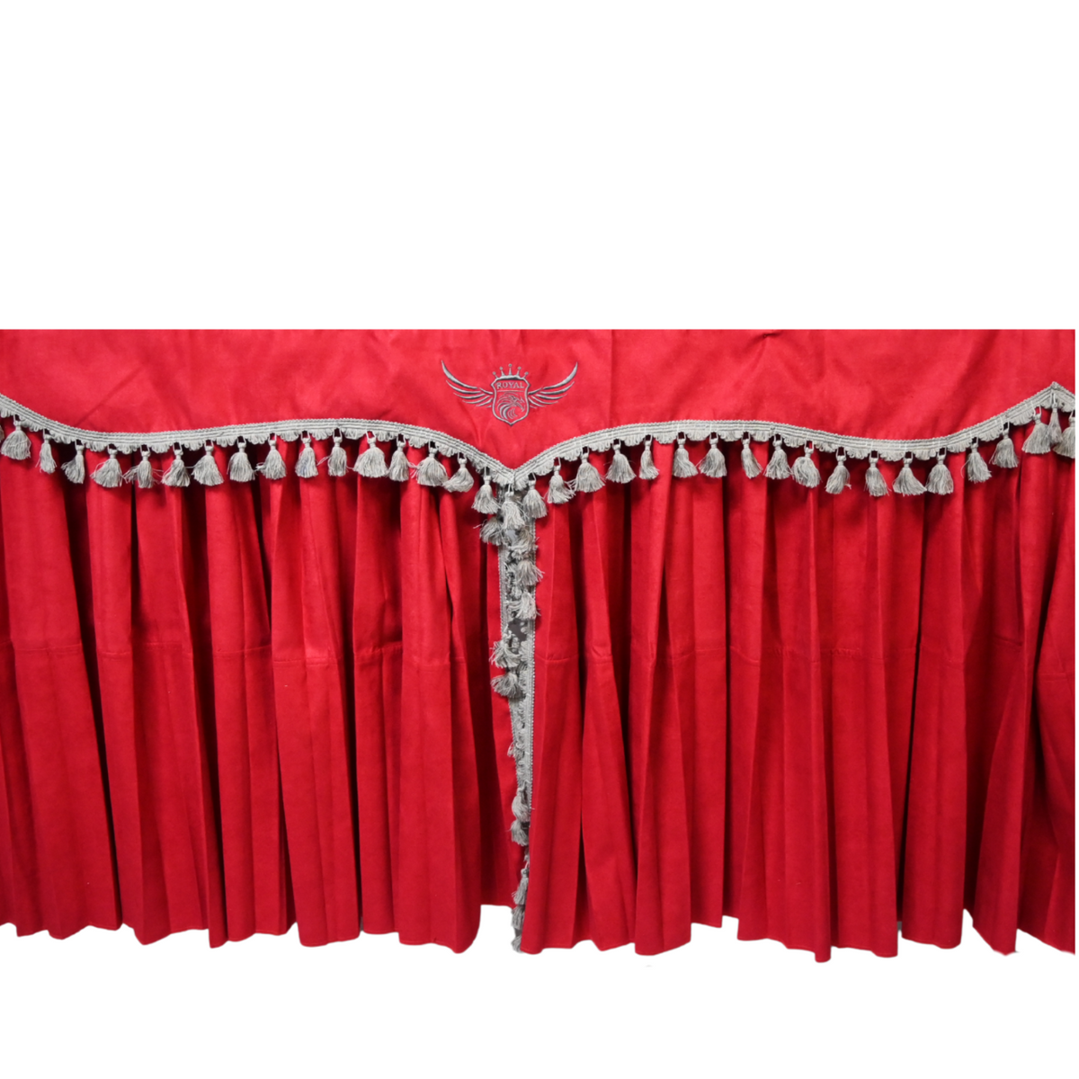 Zasłony do samochodu ciężarowego (okna przednie) ROYAL czerwono szary OUTLET SABA