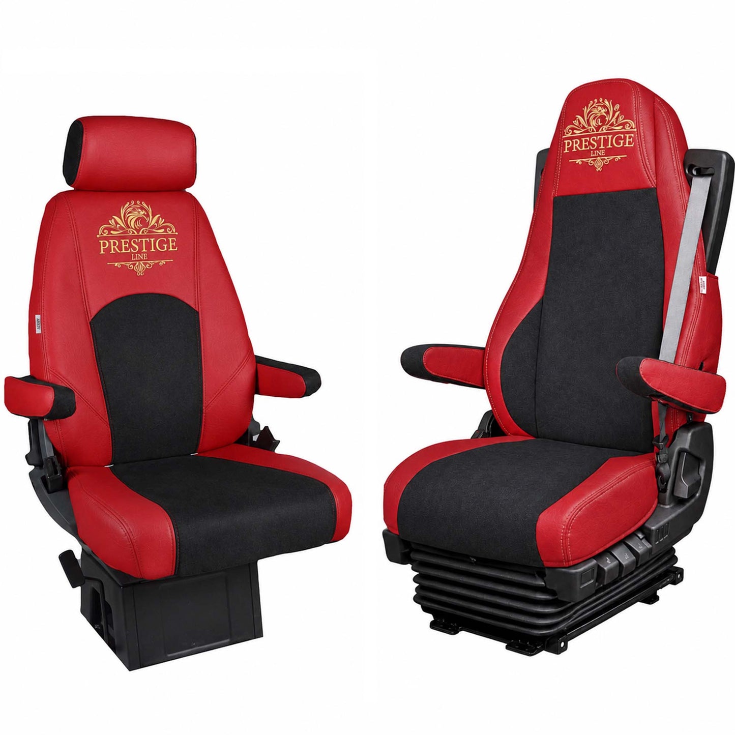Pokrowce na fotele PRESTIGE-LINE SCANIA seria R od 2026, seria S od 2026 (konfiguracja A1) CZERWONY SABA