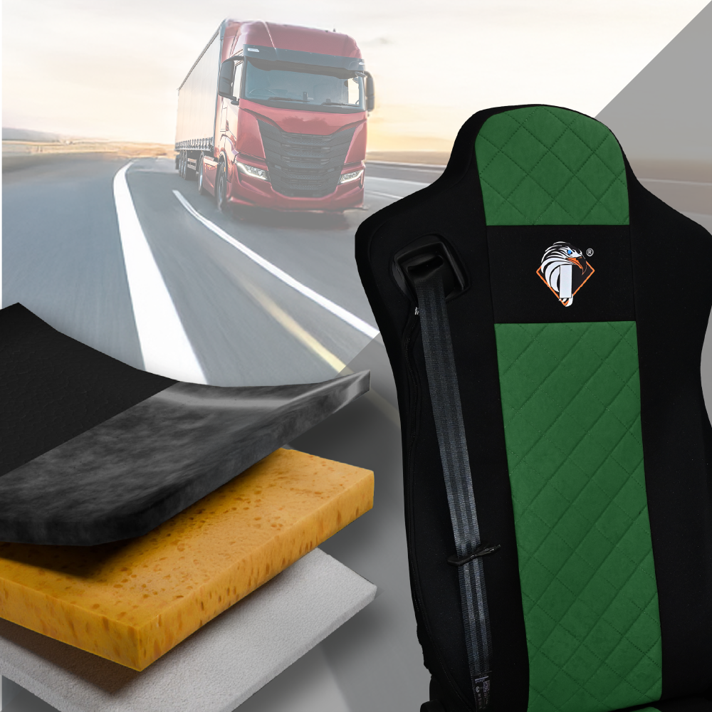 Pokrowce na fotele IVECO S-WAY od 2019 ZIELONY SABA