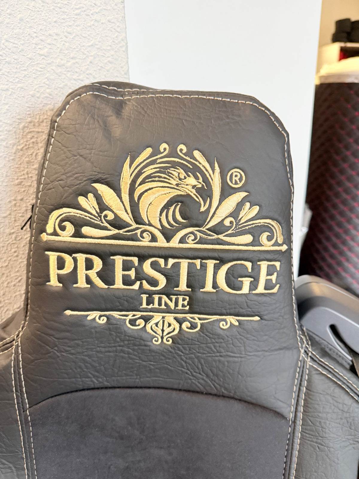 Pokrowce na fotele PRESTIGE-LINE SCANIA seria R od 2013-2025, seria S od 2017-2025 (konfiguracja B) CZARNY OUTLET SABA